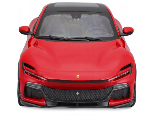 Ferrari Purosangue Red with Sunroof "Race + Play" Series 1/24 Diecast Model Car by Bburago by Bburago