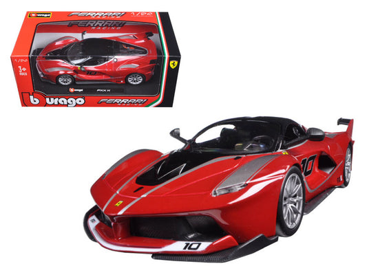 Ferrari Racing FXX-K #10 Red 1/24 Diecast Model Car by Bburago by Bburago