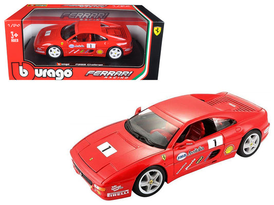Ferrari F355 Challenge Red 1/24 Diecast Model Car by Bburago by Bburago