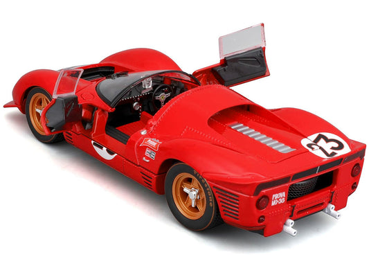 Ferrari 330 P4 #23 Lorenzo Bandini - Chris Amon "Ferrari S.P.A." Winner "24 Hours of Daytona" (1967) "Racing" Series 1/24 Diecast Model Car by Bburago by Bburago