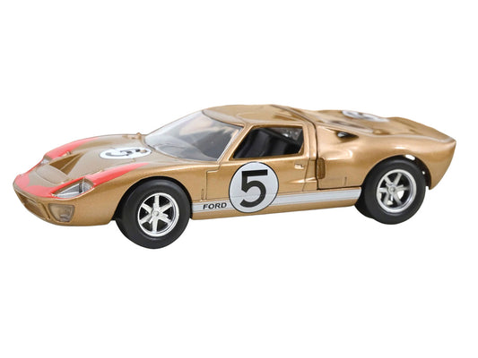 1966 Ford GT40 MKII #5 Kandy Gold Metallic with White Stripes and Red Graphics 1/43 Diecast Model Car by Norev by Norev