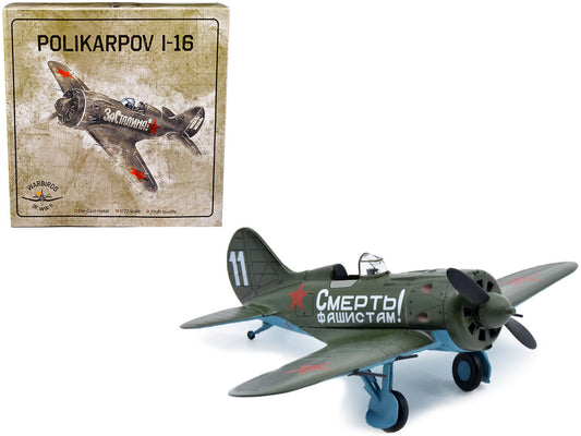 Polikarpov I-16 Fighter Plane (USSR 1933) 1/72 Diecast Model by Warbirds of WWII by War Birds of WWII