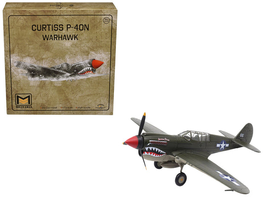 Curtiss P-40N Warhawk Fighter Aircraft "American Dream National Warplane Museum" United States Army Air Forces 1/72 Diecast Model by Militaria Die Cast by Militaria Die Cast
