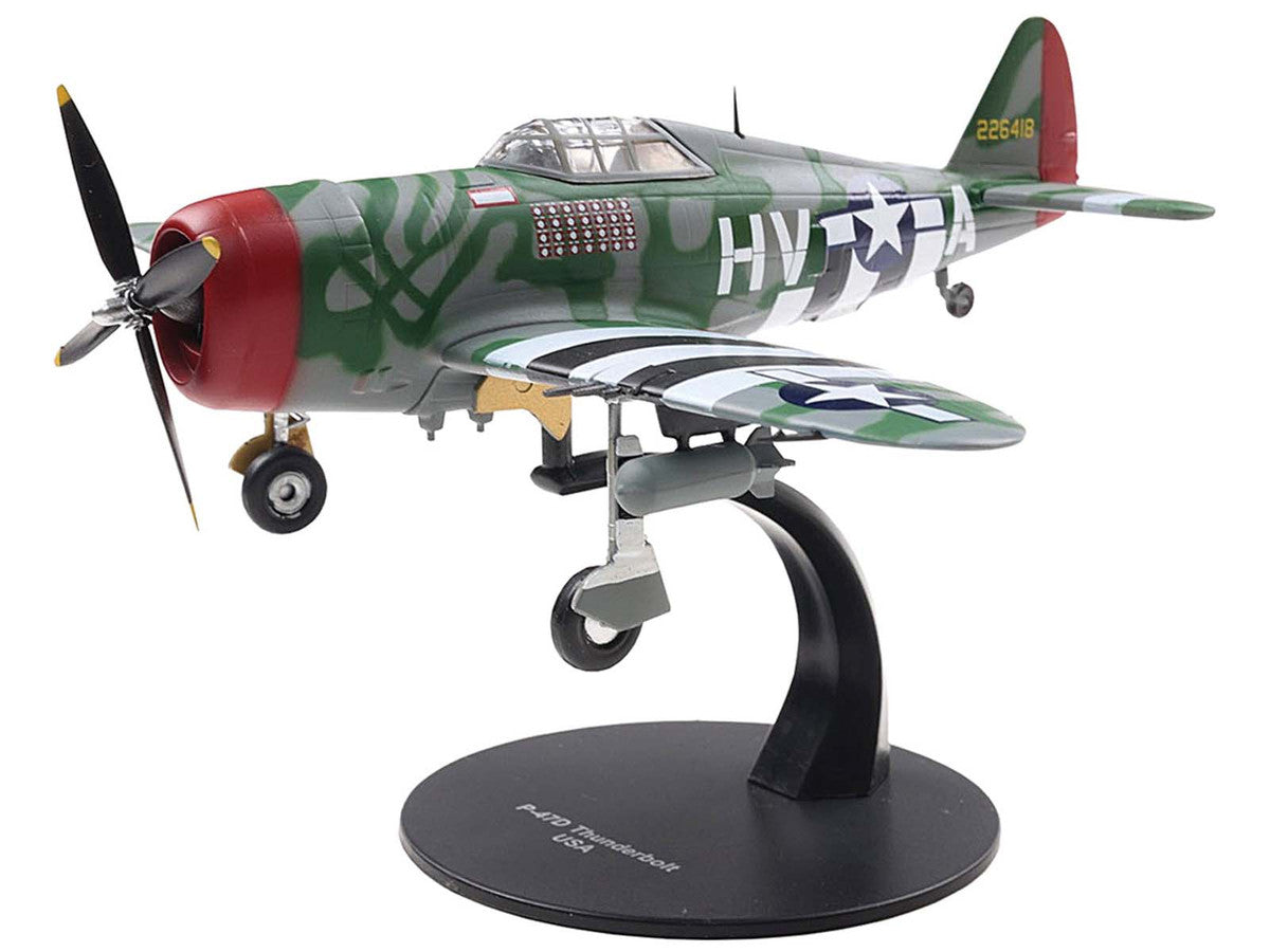 Republic P-47 Thunderbolt Fighter Aircraft "Lt. Col. Francis S. "Gabby" Gabreski" United States Army Air Forces 1/72 Diecast Model by Militaria Die Cast by Militaria Die Cast