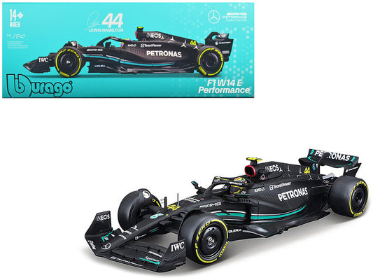 Mercedes-AMG F1 W14 E Performance #44 Lewis Hamilton "Petronas" Formula One F1 "World Championship" (2023) 1/24 Diecast Model Car by Bburago by Bburago