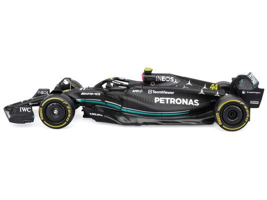 Mercedes-AMG F1 W14 E Performance #44 Lewis Hamilton "Petronas" Formula One F1 "World Championship" (2023) with Driver Figure "Race" Series 1/24 Diecast Model Car by Bburago by Bburago