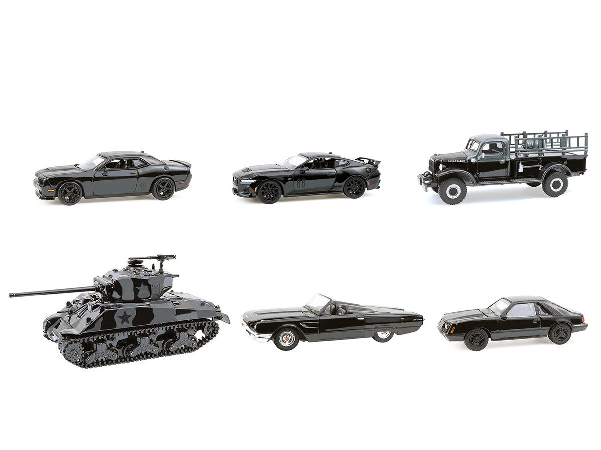 "Black Bandit" 6 piece Set Series 30 1/64 Diecast Model Cars by Greenlight by Greenlight