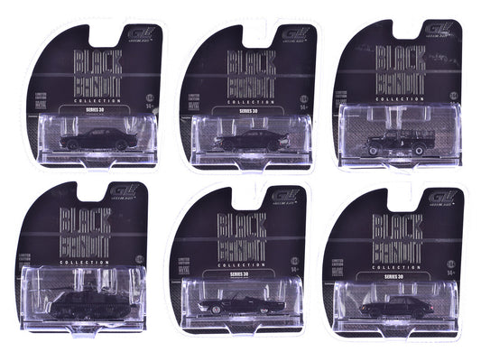 "Black Bandit" 6 piece Set Series 30 1/64 Diecast Model Cars by Greenlight by Greenlight