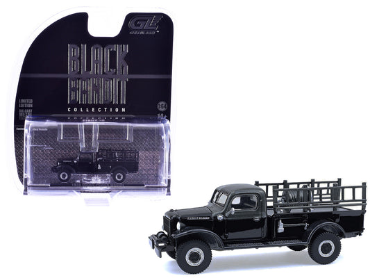 1946 Dodge Power Wagon Fire Truck Black "Black Bandit" Series 30 1/64 Diecast Model Car by Greenlight by Greenlight