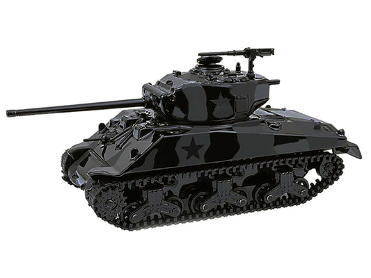 M4 Sherman 76 Long Barrell Tank Black Camouflage "Black Bandit" Series 30 1/64 Diecast Model Car by Greenlight by Greenlight