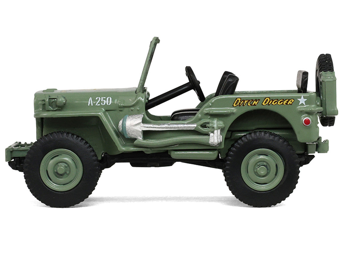 1942 Willy’s MB Jeep Olive Green "America 250 Edition" "Anniversary Collection" Series 18 1/64 Diecast Model Car by Greenlight by Greenlight