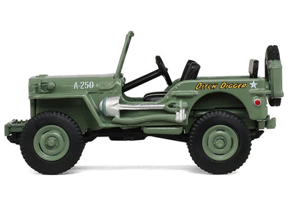 1942 Willy’s MB Jeep Olive Green "America 250 Edition" "Anniversary Collection" Series 18 1/64 Diecast Model Car by Greenlight by Greenlight