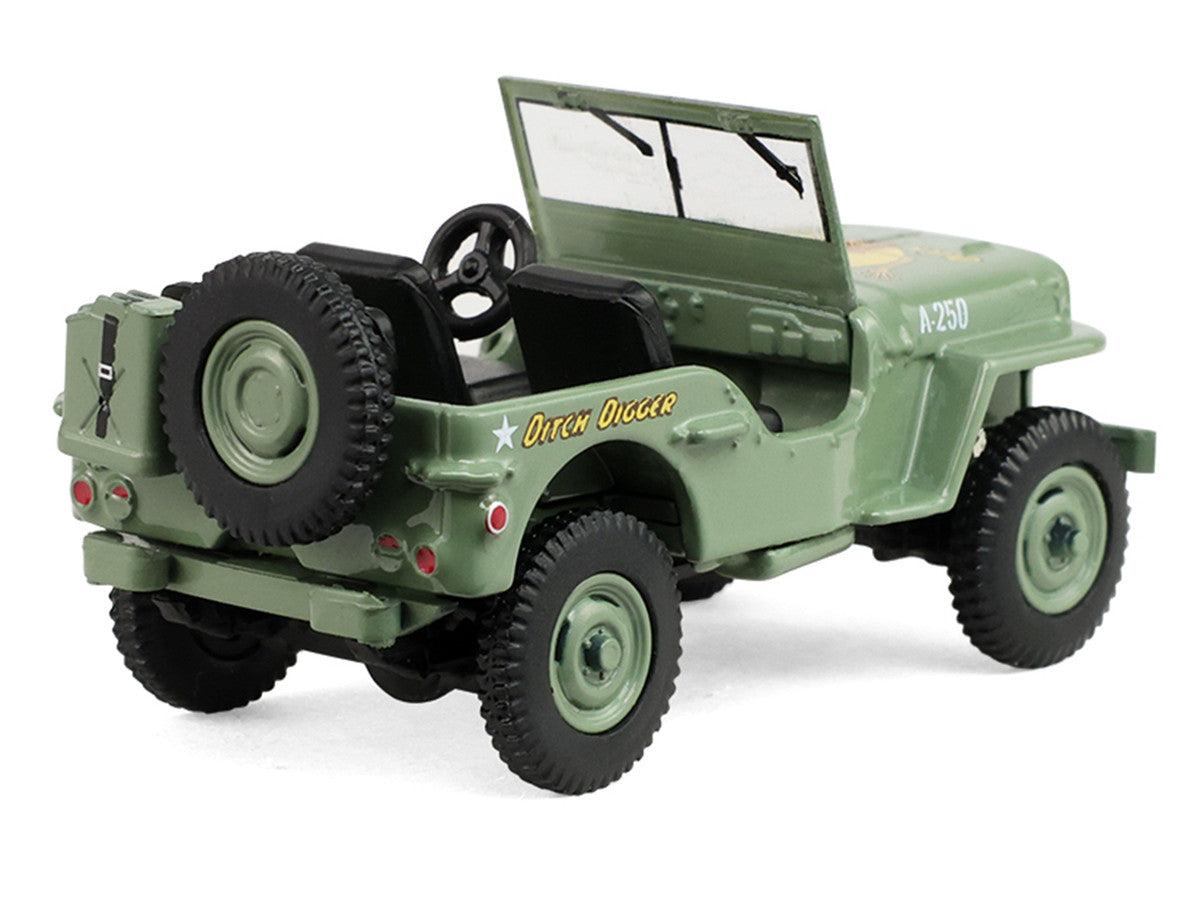 1942 Willy’s MB Jeep Olive Green "America 250 Edition" "Anniversary Collection" Series 18 1/64 Diecast Model Car by Greenlight by Greenlight