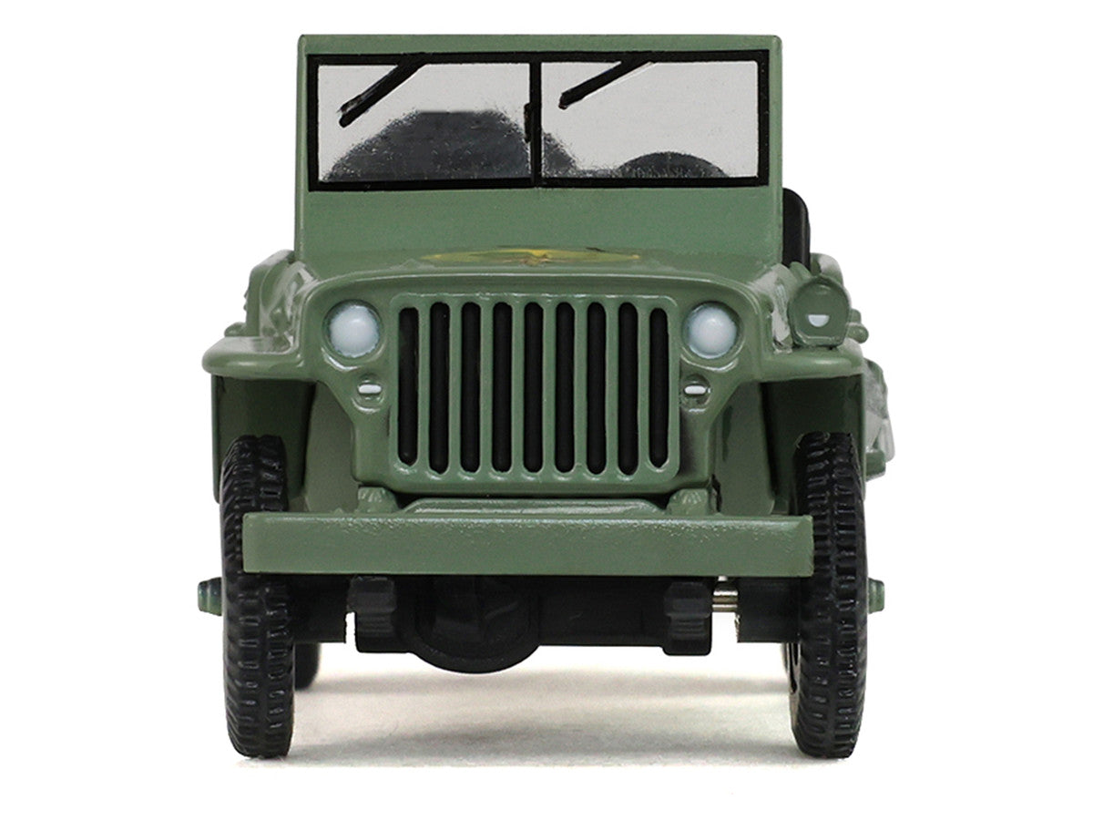 1942 Willy’s MB Jeep Olive Green "America 250 Edition" "Anniversary Collection" Series 18 1/64 Diecast Model Car by Greenlight by Greenlight
