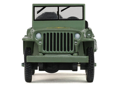 1942 Willy’s MB Jeep Olive Green "America 250 Edition" "Anniversary Collection" Series 18 1/64 Diecast Model Car by Greenlight by Greenlight