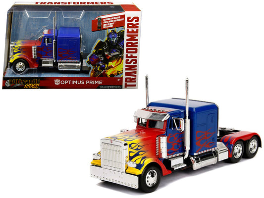 Optimus Prime Truck with Robot on Chassis from "Transformers" Movie "Hollywood Rides" Series Diecast Model by Jada by Jada