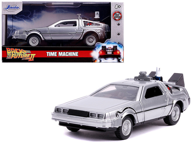 DeLorean DMC (Time Machine) Silver "Back to the Future Part II" (1989) Movie "Hollywood Rides" Series 1/32 Diecast Model Car by Jada by Jada