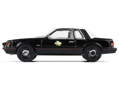 1982 Ford Mustang SSP "Texas Department of Public Safety Highway Patrol" Black with White Hood and Top "Hobby Exclusive" Series 1/64 Diecast Model Car by Greenlight by Greenlight