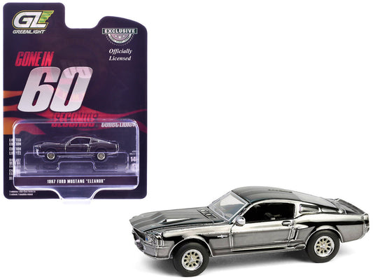 1967 Ford Mustang "Eleanor" Silver Chrome Edition "Gone in Sixty Seconds" (2000) Movie "Hobby Exclusive" Series 1/64 Diecast Model Car by Greenlight by Greenlight