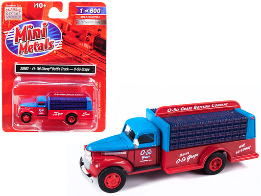 1941-1946 Chevrolet Delivery Bottle Truck "O-So Grape" 1/87 (HO) Scale Model by Classic Metal Works by Classic Metal Works