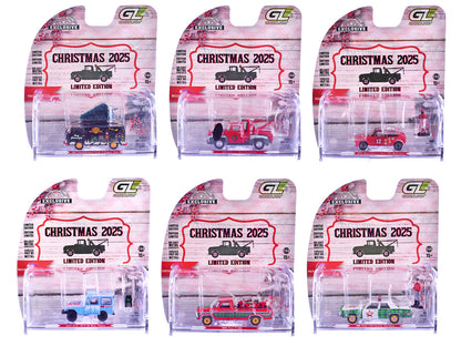 "Christmas 2025 Limited Edition" Set of 6 Cars 1/64 Diecast Model Cars by Greenlight by Greenlight