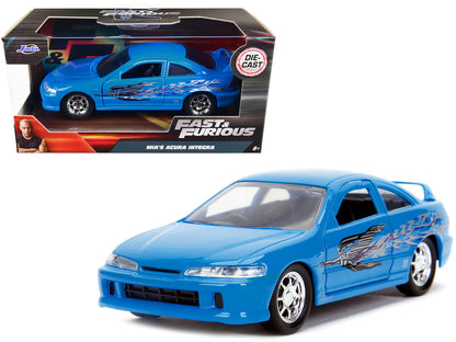 Mia's Acura Integra Light Blue with Graphics "Fast & Furious" Movie 1/32 Diecast Model Car by Jada by Jada