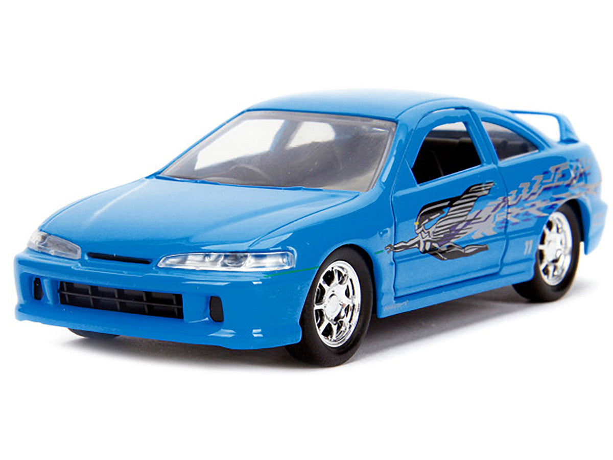 Mia's Acura Integra Light Blue with Graphics "Fast & Furious" Movie 1/32 Diecast Model Car by Jada by Jada