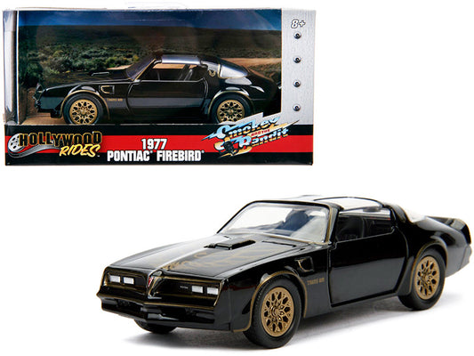 1977 Pontiac Firebird Black "Smokey and the Bandit" (1977) Movie "Hollywood Rides" Series 1/32 Diecast Model Car by Jada by Jada