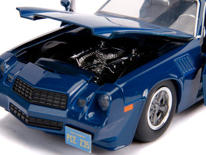 Billy's Chevrolet Camaro Z28 Dark Blue with Collectible Coin "Stranger Things" (2016) TV Series 1/24 Diecast Model Car by Jada by Jada