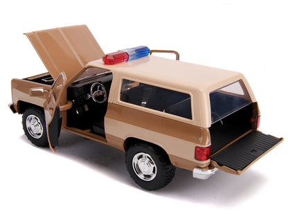 Hopper's Chevrolet Blazer with Police Badge "Hawkins Police Dept." "Stranger Things" (2016) TV Series 1/24 Diecast Model Car by Jada by Jada