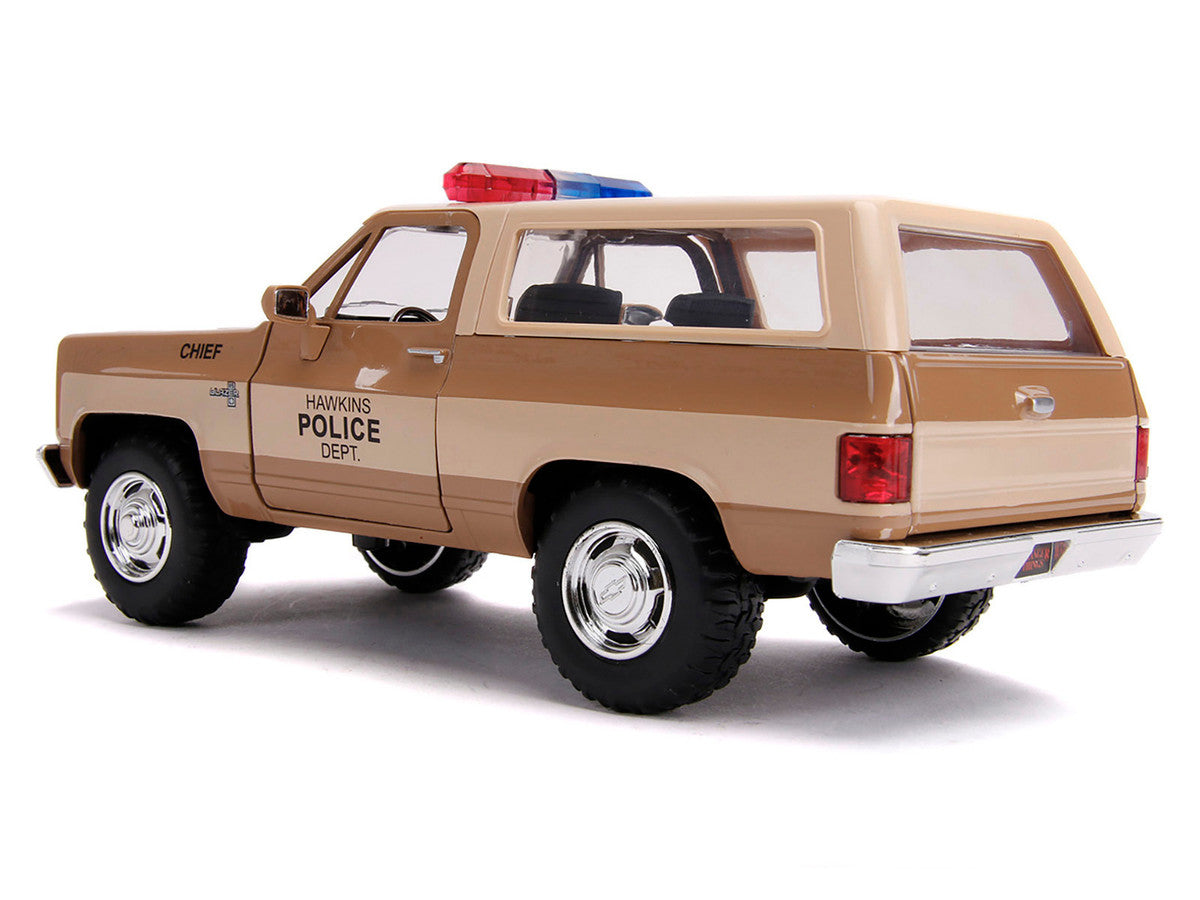 Hopper's Chevrolet Blazer with Police Badge "Hawkins Police Dept." "Stranger Things" (2016) TV Series 1/24 Diecast Model Car by Jada by Jada
