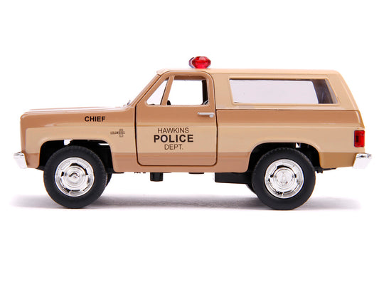 Hopper's Chevrolet Blazer "Hawkins Police Dept." "Stranger Things" (2016) TV Series "Hollywood Rides" 1/32 Diecast Model Car by Jada by Jada