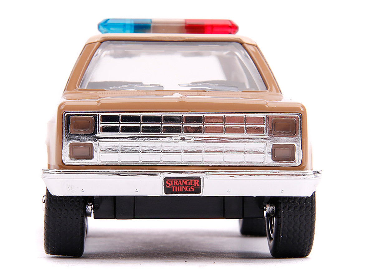 Hopper's Chevrolet Blazer "Hawkins Police Dept." "Stranger Things" (2016) TV Series "Hollywood Rides" 1/32 Diecast Model Car by Jada by Jada