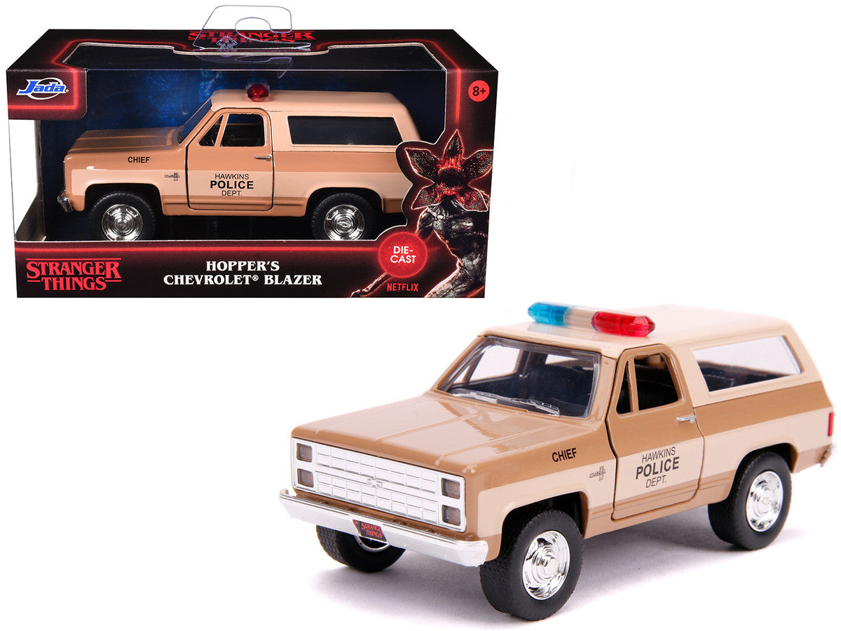 Hopper's Chevrolet Blazer "Hawkins Police Dept." "Stranger Things" (2016) TV Series "Hollywood Rides" 1/32 Diecast Model Car by Jada by Jada