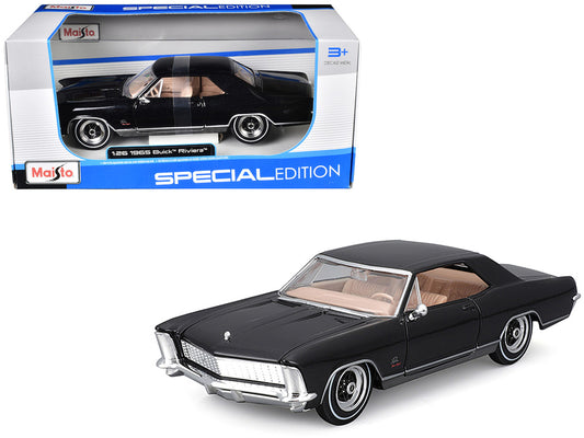 1965 Buick Riviera Gran Sport Black Metallic "Special Edition" Series 1/26 Diecast Model Car by Maisto by Maisto