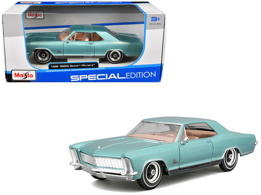 1965 Buick Riviera Gran Sport Light Blue Metallic "Special Edition" Series 1/26 Diecast Model Car by Maisto by Maisto