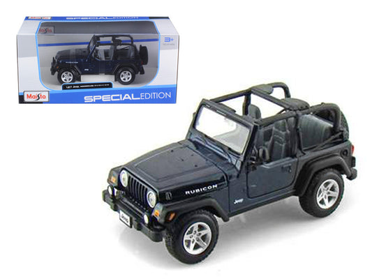 Jeep Wrangler Rubicon Dark Blue 1/27 Diecast Model Car by Maisto by Maisto