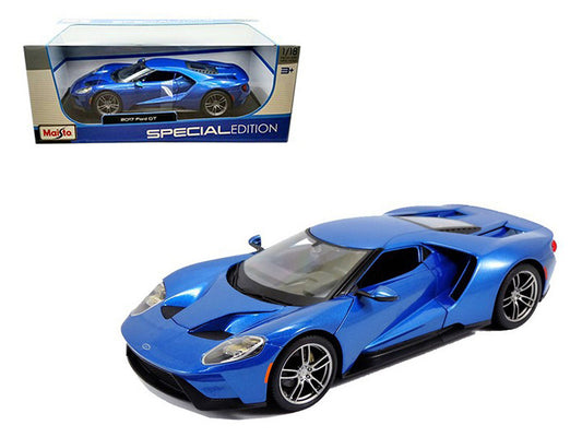 2017 Ford GT Blue Metallic 1/18 Diecast Model Car by Maisto by Maisto