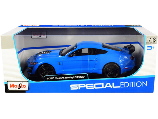 2020 Ford Mustang Shelby GT500 Light Blue "Special Edition" 1/18 Diecast Model Car by Maisto by Maisto