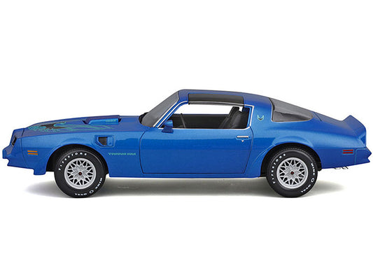 1978 Pontiac Firebird Trans Am Blue Metallic with Hood Graphics "Special Edition" Series 1/18 Diecast Model Car by Maisto by Maisto