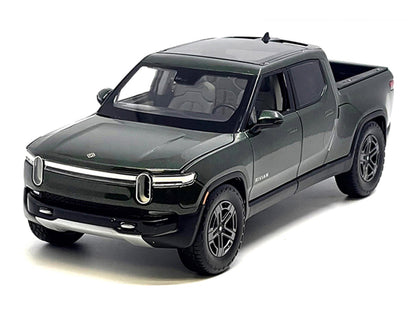 Rivian R1T Pickup Truck Dark Green Metallic with Sunroof "Special Edition" Series 1/18 Diecast Model Car by Maisto by Maisto