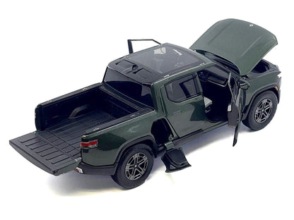 Rivian R1T Pickup Truck Dark Green Metallic with Sunroof "Special Edition" Series 1/18 Diecast Model Car by Maisto by Maisto