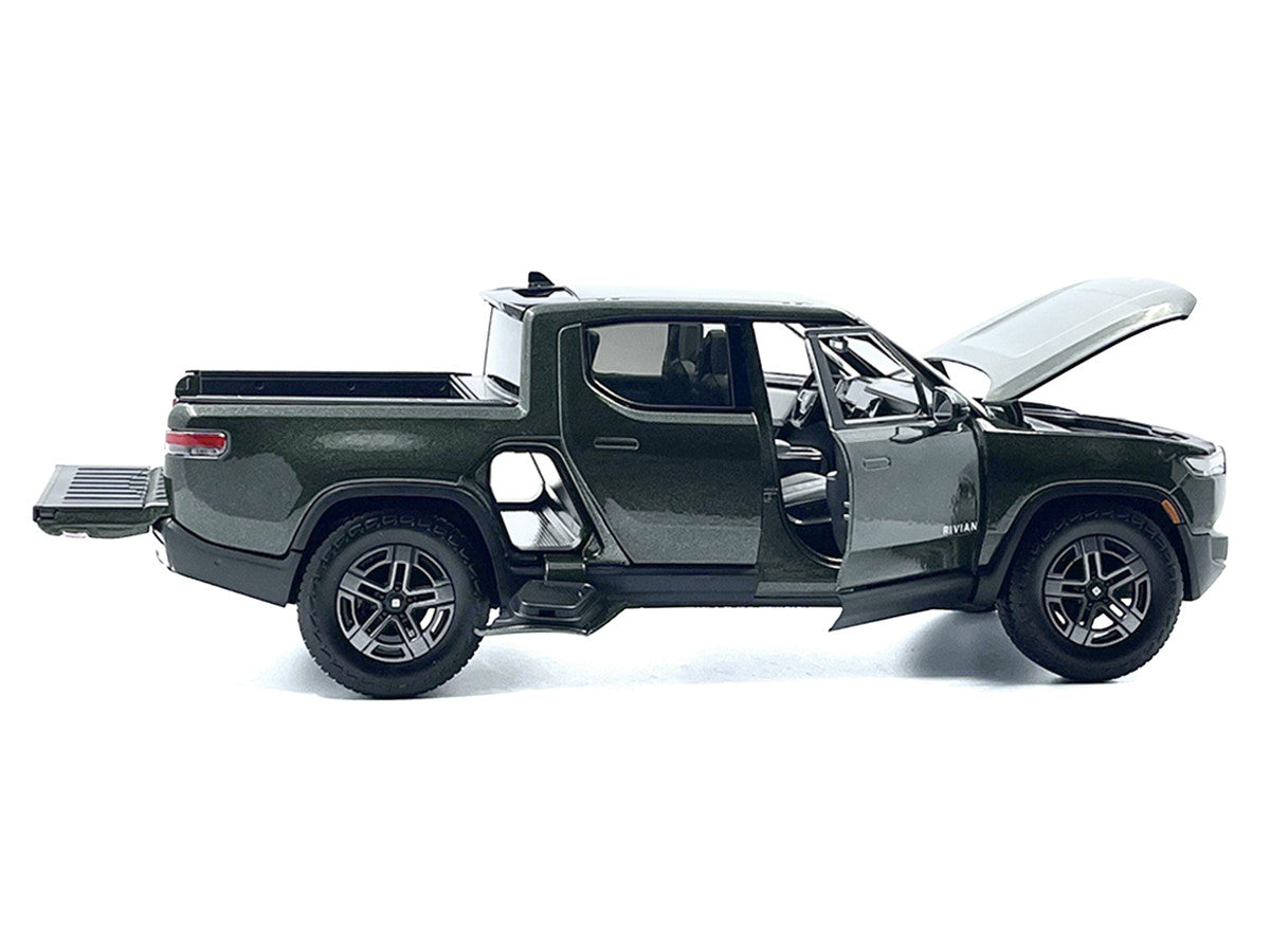 Rivian R1T Pickup Truck Dark Green Metallic with Sunroof "Special Edition" Series 1/18 Diecast Model Car by Maisto by Maisto