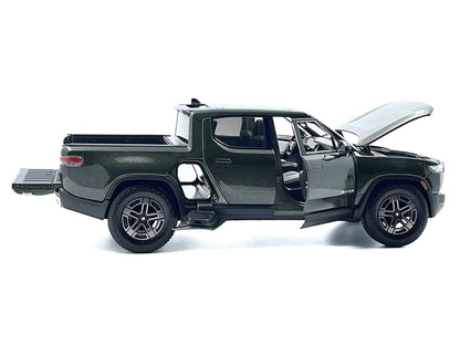 Rivian R1T Pickup Truck Dark Green Metallic with Sunroof "Special Edition" Series 1/18 Diecast Model Car by Maisto by Maisto