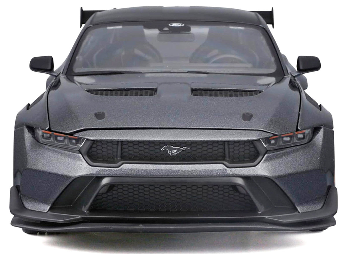 2025 Ford Mustang GTD Dark Gray Metallic with Black Top "Special Edition" Series 1/18 Diecast Model Car by Maisto by Maisto