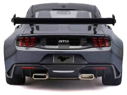2025 Ford Mustang GTD Dark Gray Metallic with Black Top "Special Edition" Series 1/18 Diecast Model Car by Maisto by Maisto