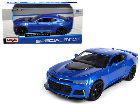 2017 Chevrolet Camaro ZL1 Blue Metallic 1/24 Diecast Model Car by Maisto by Maisto