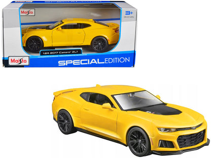 2017 Chevrolet Camaro ZL1 Yellow Metallic "Special Edition" 1/24 Diecast Model Car by Maisto by Maisto