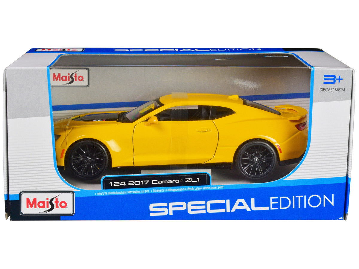 2017 Chevrolet Camaro ZL1 Yellow Metallic "Special Edition" 1/24 Diecast Model Car by Maisto by Maisto