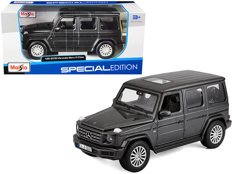 2019 Mercedes Benz G-Class with Sunroof Dark Gray Metallic 1/25 Diecast Model Car by Maisto by Maisto